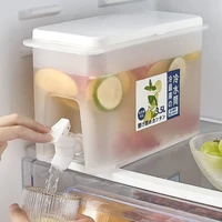 3 5l cold kettle with faucet tap kitchen refrigerator fruit teapot lemonade bottle beverage dispenser heat resistant water jug