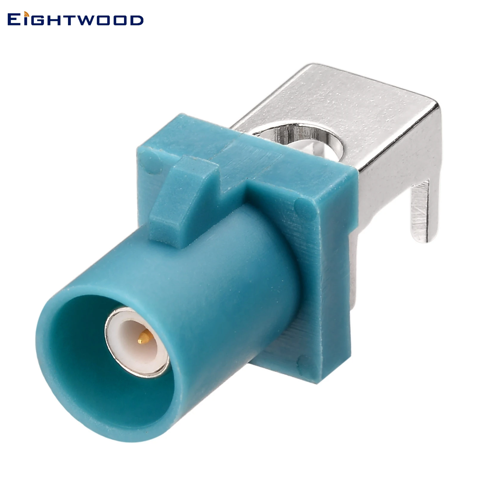 

Eightwood 5pcs Fakra Z Waterblue/5021 Plug Male RF Coaxial Connector Adapter End Launch PCB Mount Neutral Coding