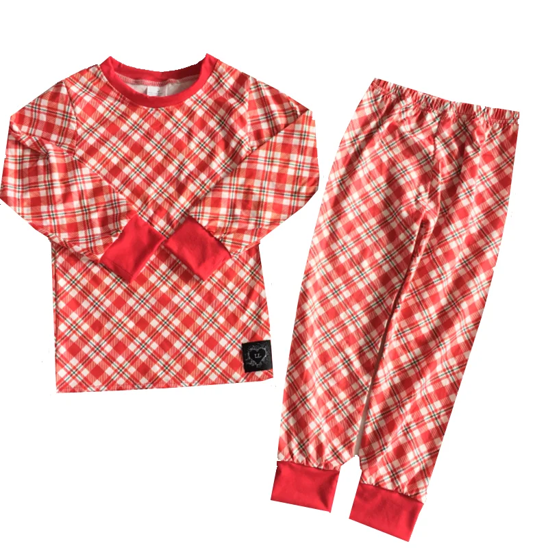 

Пижамный комплект для девочек, хлопковый, с длинным рукавом, топ + штаны