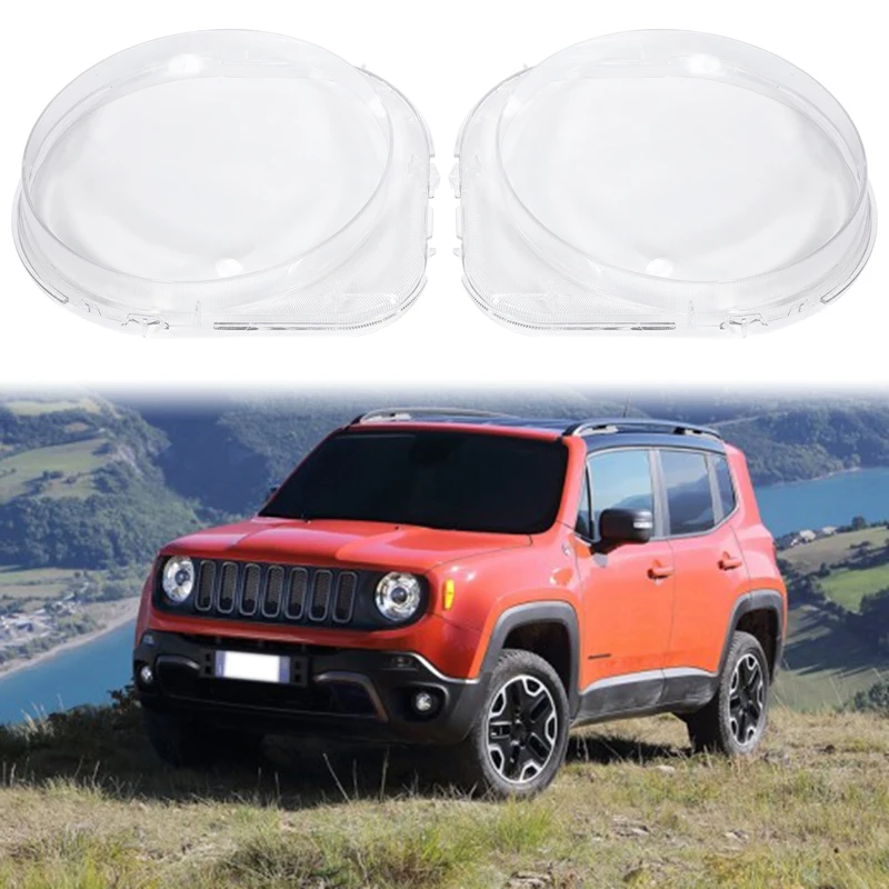 

Car Headlight head light lamp Lens Lamp Cover Lampshade for Jeep Renegade 16-18