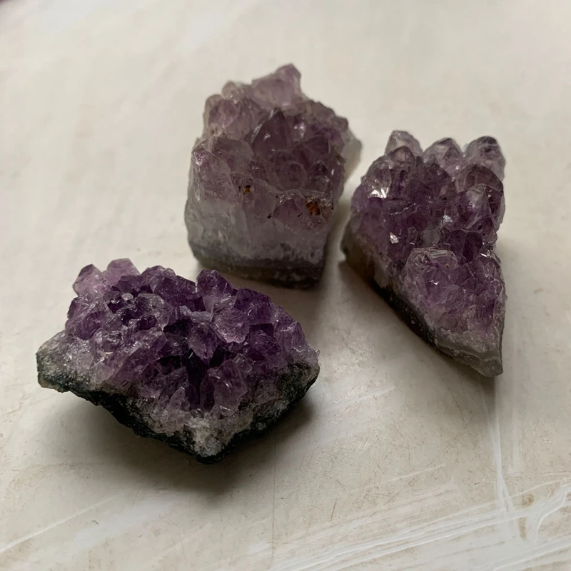 Природный аметист кластер геодные камни Друза Кристалл Чакра Исцеление образец