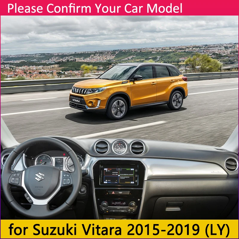 Для Suzuki Vitara LY 2015 2016 2017 2018 2019 Escudo спортивный Противоскользящий коврик для