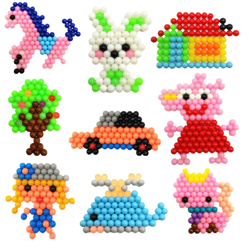 Детская Доска Perler водяные бусины формы для животных аксессуары волшебные