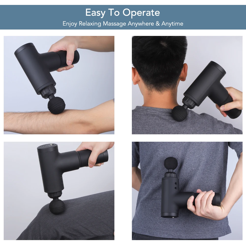 Тканевый массажный пистолет для облегчения боли в мышцах тренировок и