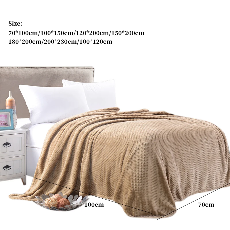 Новинка фланелевые одеяла для кровати однотонный летний зимний чехол дивана