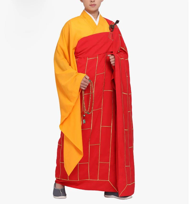 Унисекс высокое качество деревянный крючок буддийские костюмы шаолин монах кунг