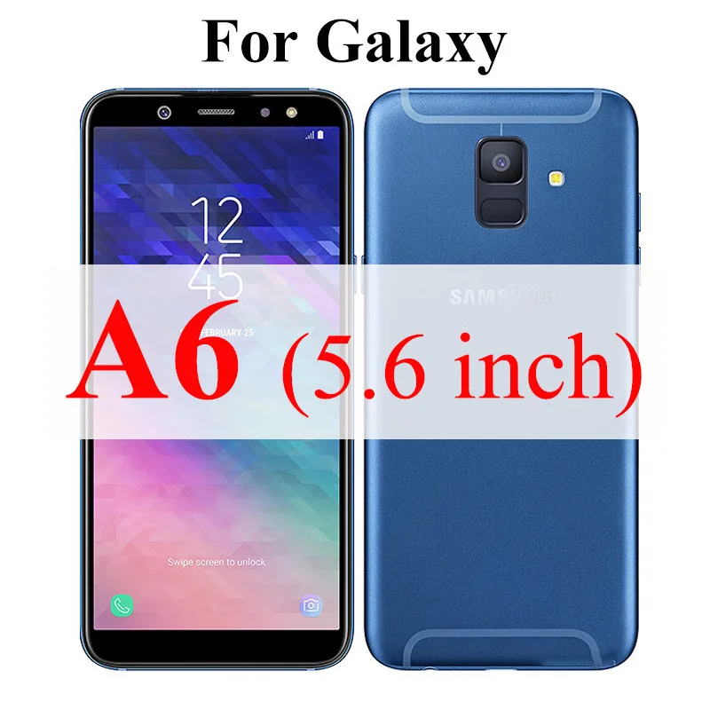 For galaxy A6 Бронированное защитное стекло на для Samsung Galaxy A8 A6 Plus A 8 6 Лист защита для экрана Броня закаленное стекло 8a Gelaksi 6a - Цвет: For galaxy A6