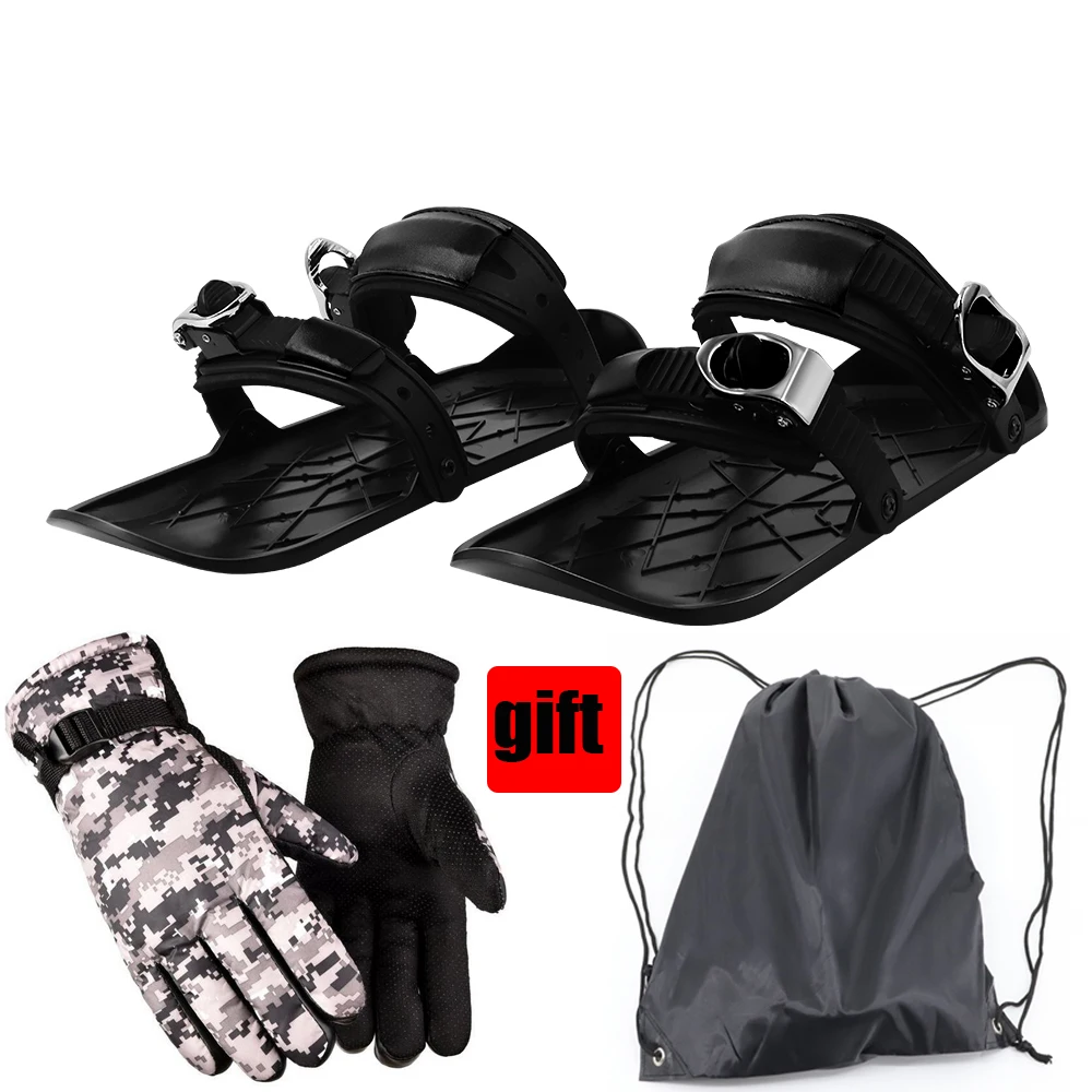 Новые миниатюрные лыжные коньки для снега Короткие снегоступы скейтборда