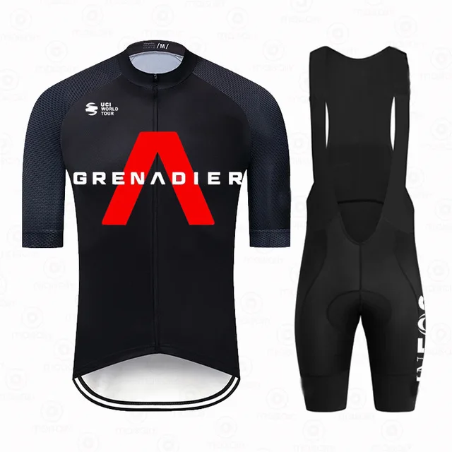 

2021 INEOS Grenadier Ropa Ciclismo Cycling Jersey Bib Shorts Set 19D Gel Pad Ralvpha Mountain Clothing Suits Outdoor Bike Wear