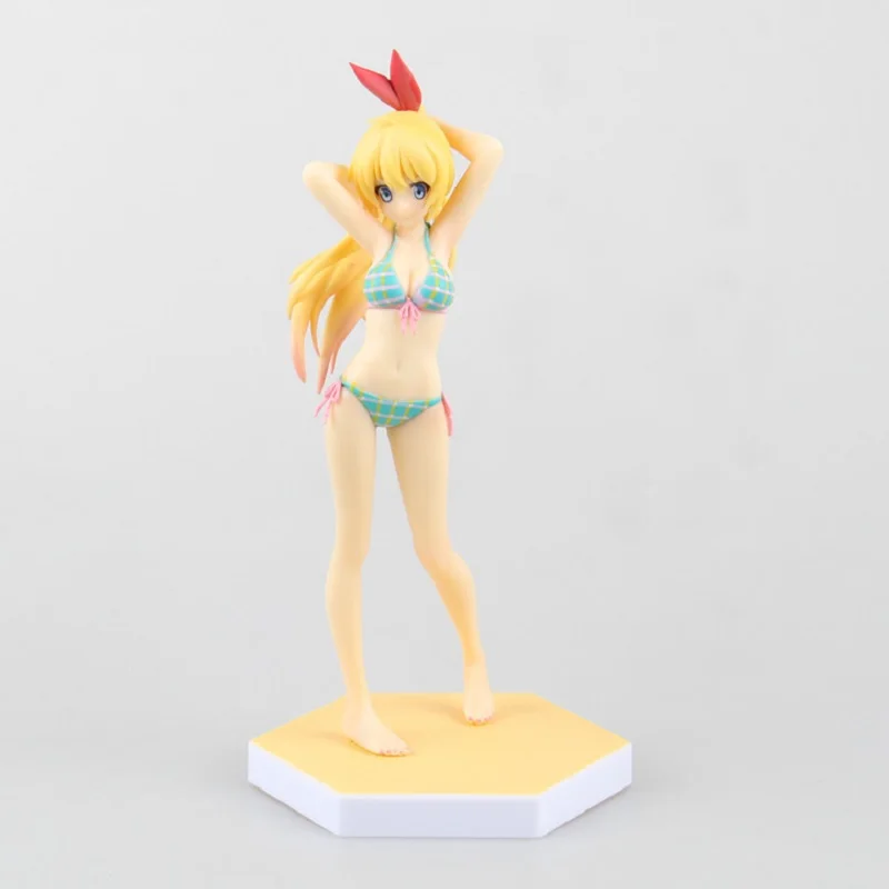 Японская аниме экшн-фигурка Nisekoi Kirisaki Chitoge Queen купальник бикини Ver 16 см модель из