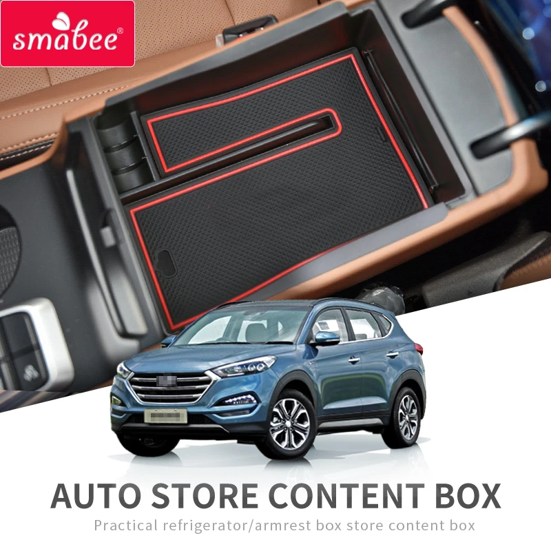 Smabee для Hyundai Tucson 2018 2019 2020 подлокотник ящик хранения интерьера Аксессуары укладки