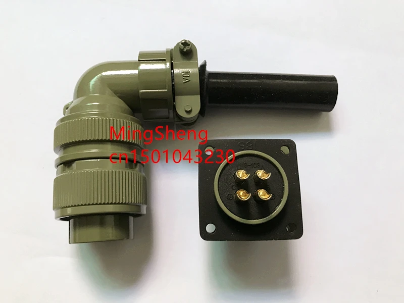5015 MS3108A18-10P MS3102A18-10S 4 ядра американский стандарт авиационный разъем изогнутый сердечник водонепроницаемый разъем