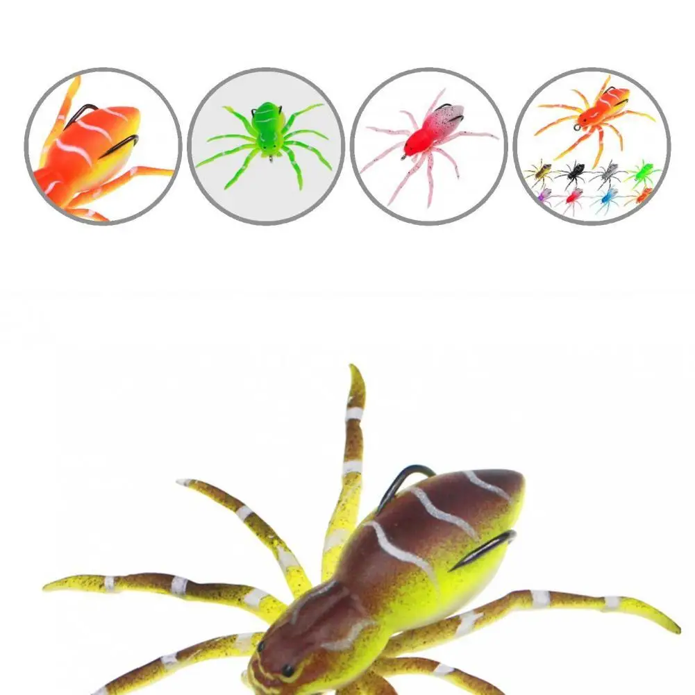 

Vivid Shape Anti-Corrosion Simulated Spider Soft Lure Topwater Artificial Bait for Angling