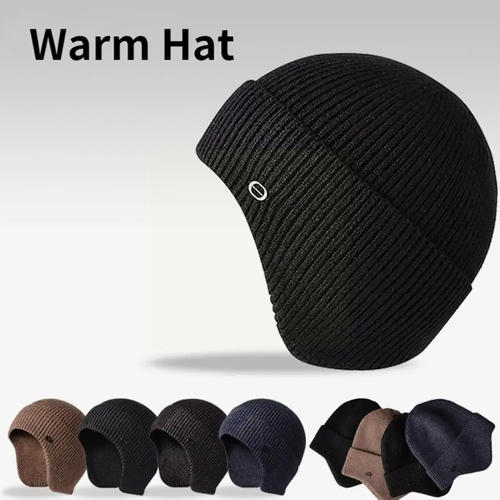 

Rabbit Fleece Hat Men’s Earmuffs Thickened Warmth Hood Riding Woolen Outdoor Ski Cap Cap V0v5