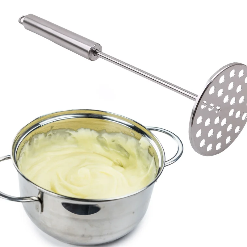 

Stainless Steel Potatoes Mud Pressure Mud Machine Potato Masher Ricer Fruit Vegetable Tools Kitchen Gadgets