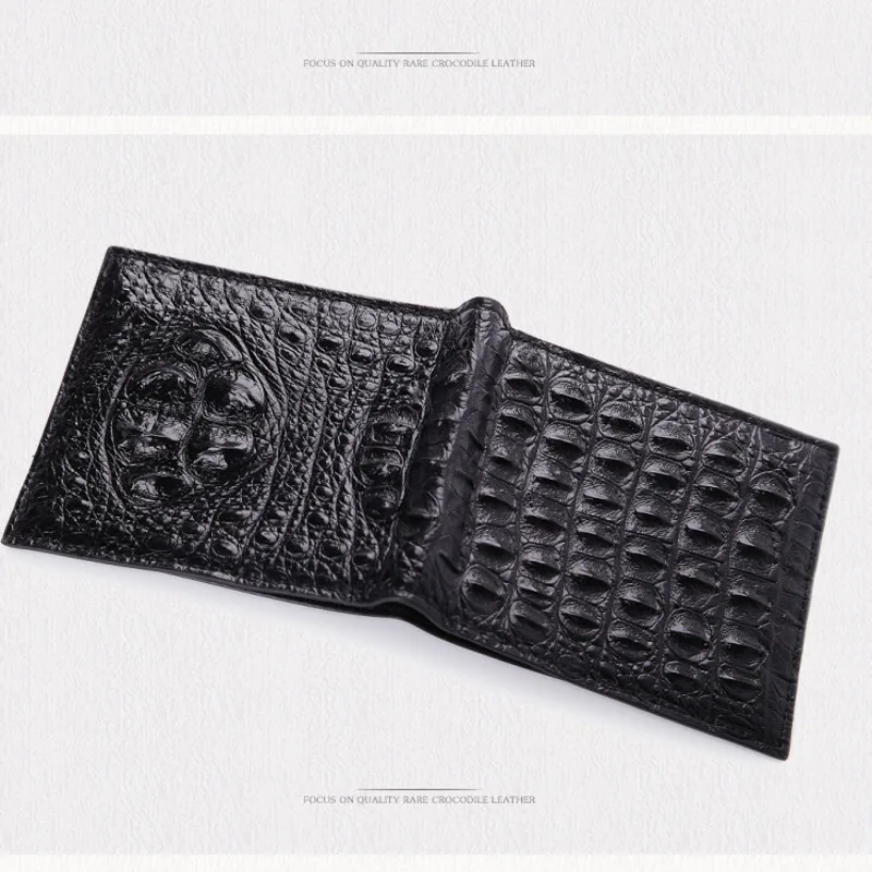 

Man Wallet Crocodile Short Package new fashion Genuine Leather Money clip purse men wallets porte monnaie luxury bag
