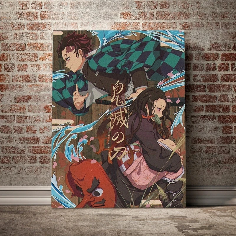 

Hd Prints Tanjiro Nezuko Kimetsu No Yaiba Anime Canvas Poster Home Decor Modern Painting Wall Art Living Room Bedroom Pictures