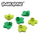 Marumine 50 шт Мпц блоки тыквы лист город стебель цветка травы город часть классический кирпич завод строительные детали игрушки для детей