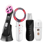 EMS светодиодный светильник для ухода за кожей лица машина для красоты кожи скруббер Кавитация тела Массажер для похудения нано-распылитель для лифтинга лица