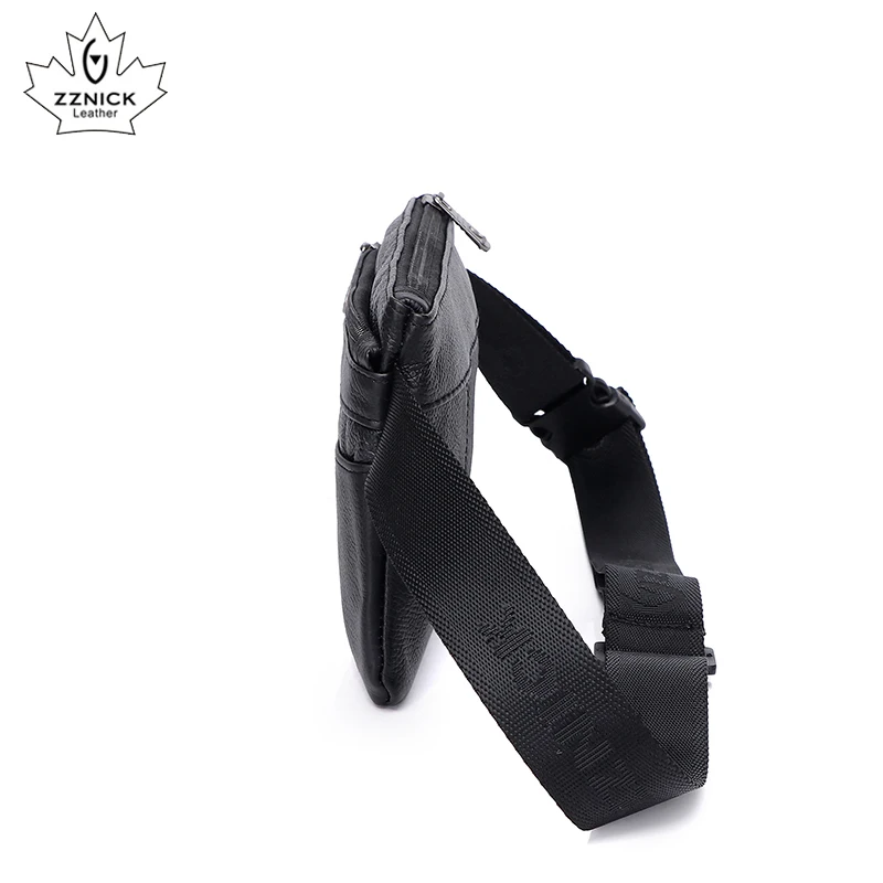 Поясная Сумка ZZNICK мужская из натуральной кожи забавная модная Роскошная