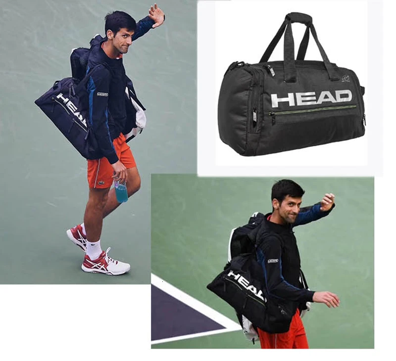 2022 Head Tennis Bag Djokovic Signed Single Shoulder Tennis Backpack Handbag Tennis Rackets Bag Head Novak Duffel Bag Badminton