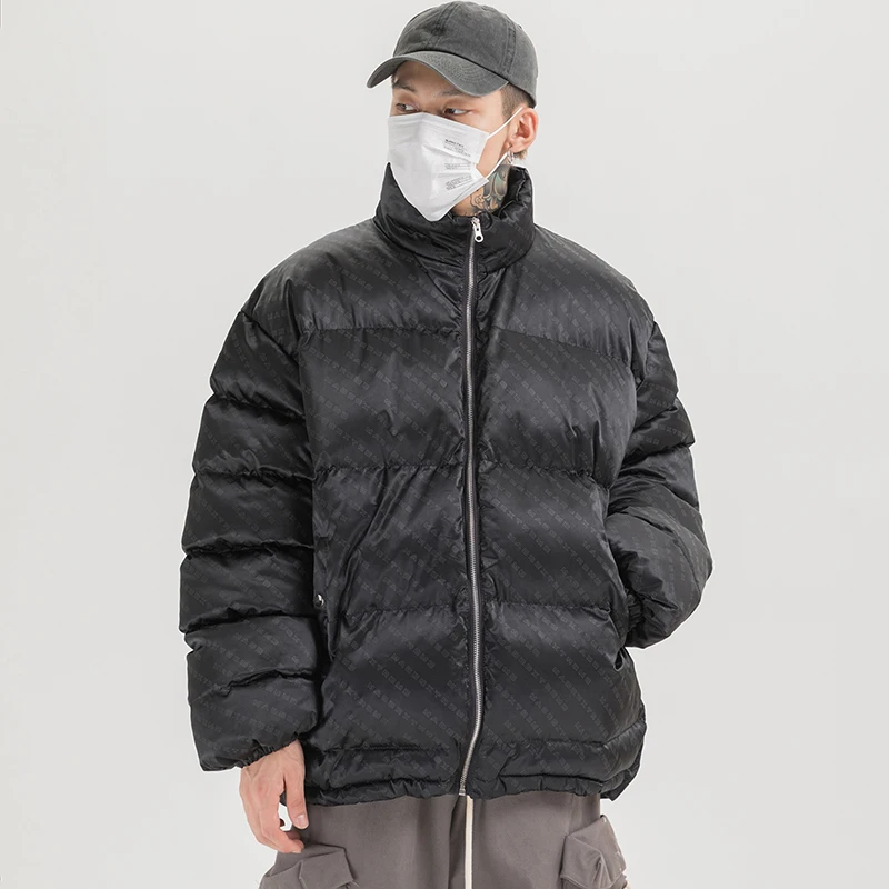 Парка пальто светоотражающие куртки с надписью зимняя пуховая куртка Мужская