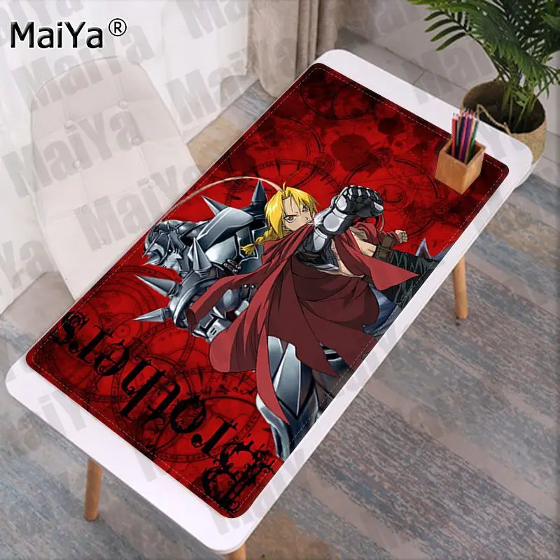

Maiya Non Slip PC FullMetal Alchemist Anime gamer play mats Mousepad Free Shipping Large Mouse Pad Keyboards Mat