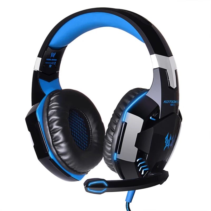 Gaming Headphone EACH G2000 Best Computer Stereo Deep Bass Game Earphone Headset with Mic LED Light for PC Gamer | Электроника