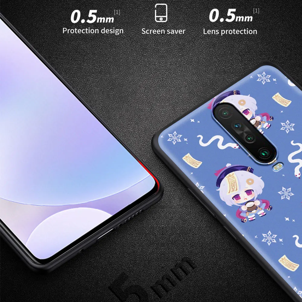 Cartoon Genshin Impact Silicone Phone Case For Xiaomi Redmi Note 10 9S 9 8 Pro 8T 8A 9A 9C 7 7A K40 Soft Shell Cover Coque Funda