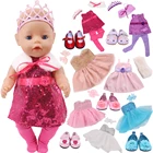 Платье принцессы ручной работы, Одежда для новорожденных 43 см для 18 дюймов, американская кукла, игрушка для девочки, Одежда для куклы, наше поколение, Nenuco