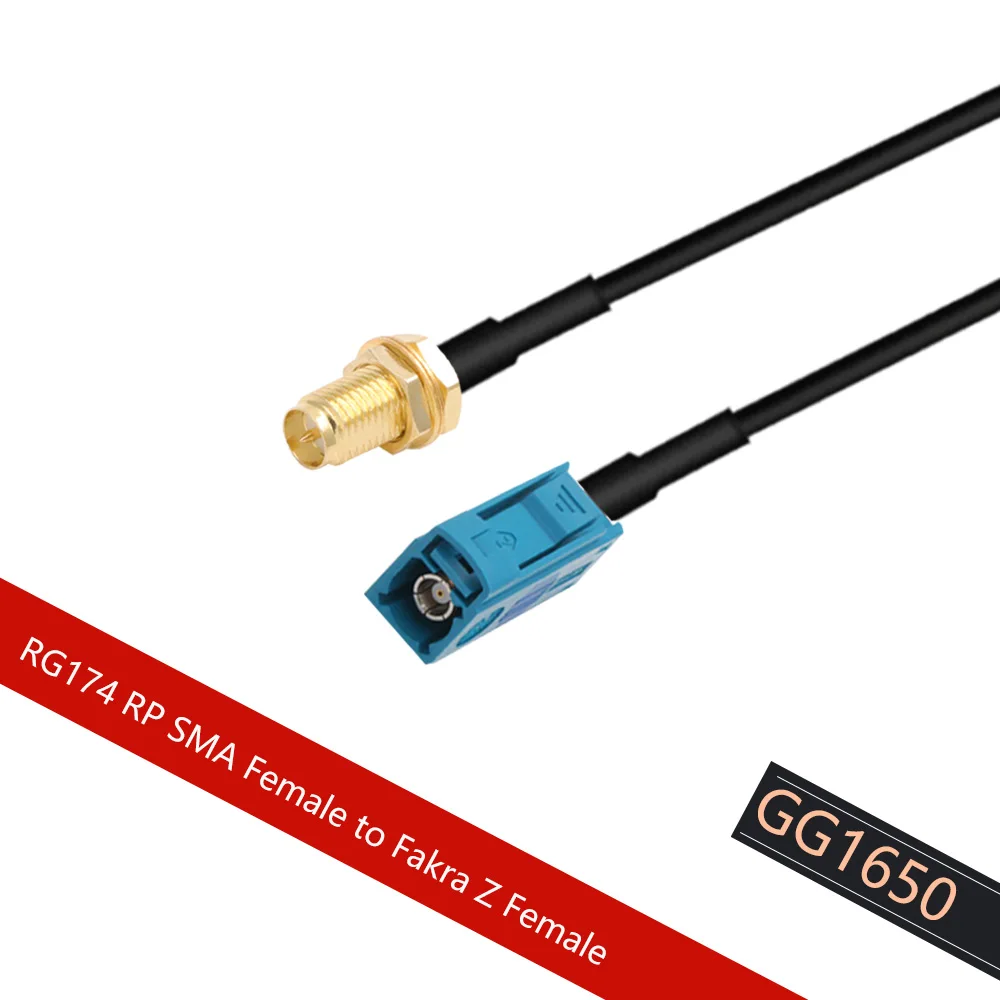 1 шт. Fakra Z штекер/гнездо к штекеру SMA Штекер RG174 кабель удлинитель GPS антенны
