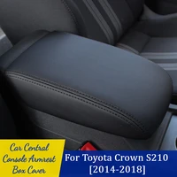 auto center console cover pad for toyota crown s210 xiv 14th 2014 2018 car armrest cover protector car armrest seat box cover