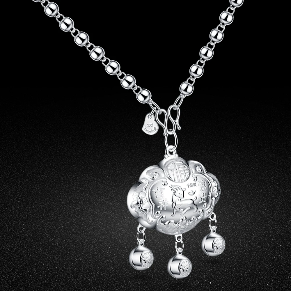 Женское колье чокер из серебра 100% пробы с подвеской в виде лошади|Ожерелья| |