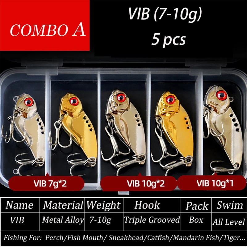 Металлическая Вибрирующая Приманка Vib жесткий Рыболовный набор г Металлические
