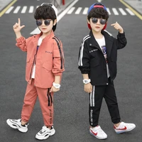 fashion spring summer childrens clothes suit baby boys t shirt pants 2pcsset kids teenage top school gift beach boy clothing