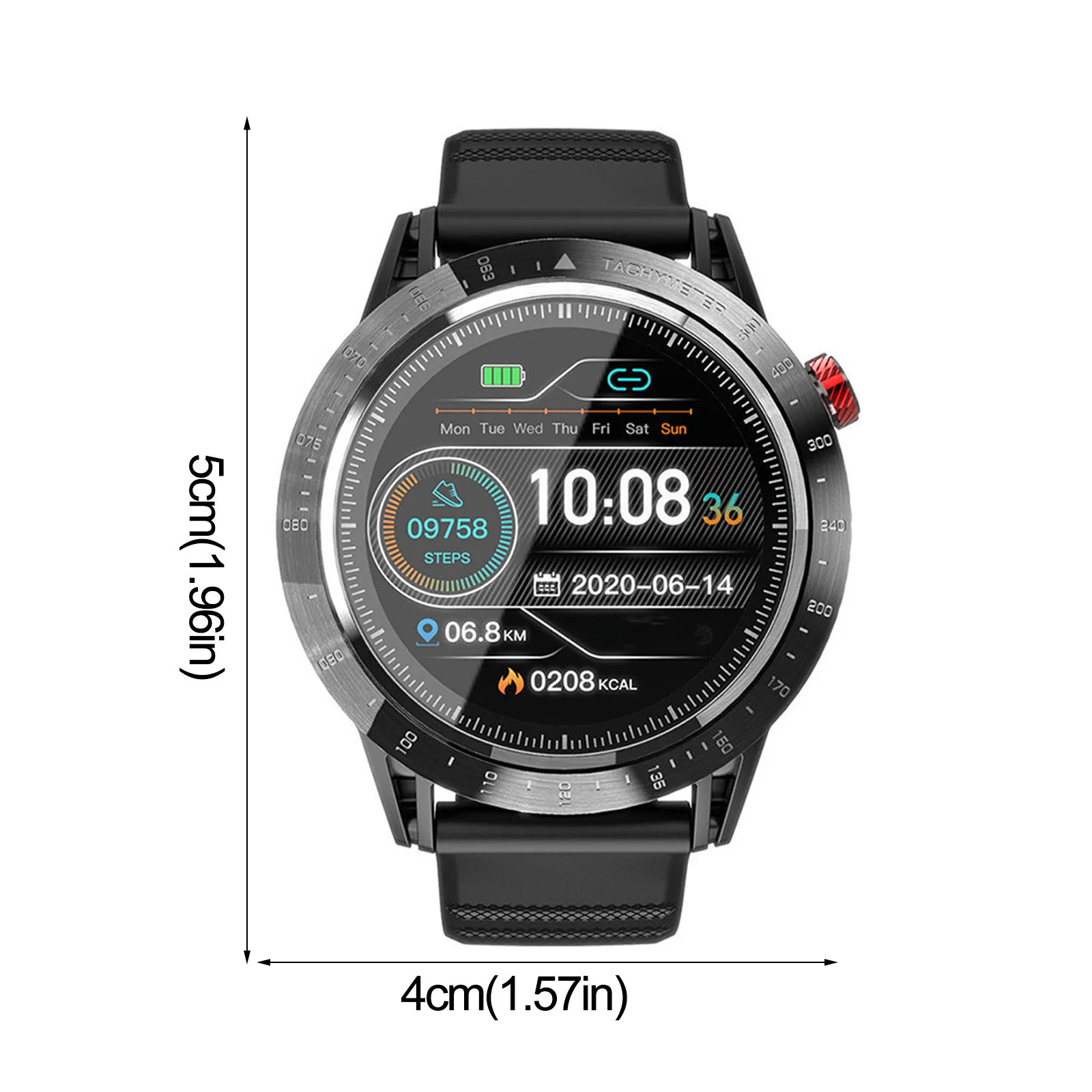 HIPERDEAL(HIPERDEAL) Смарт часы 1 3 дюйма с GPS водонепроницаемым режимом мульти упражнений