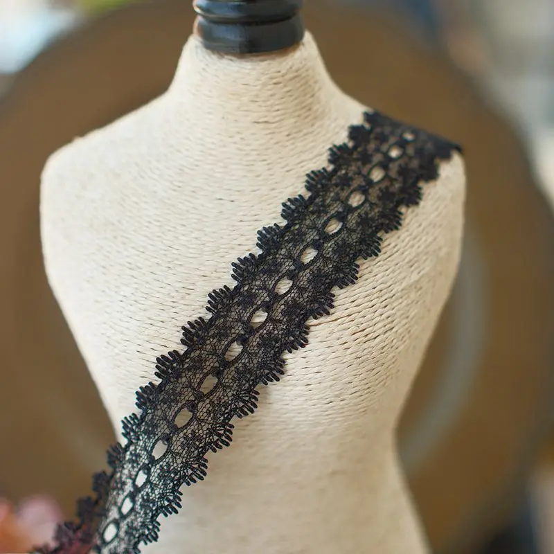 3 см Широкий перфорированный неэластичный кружевной аксессуар сделай сам