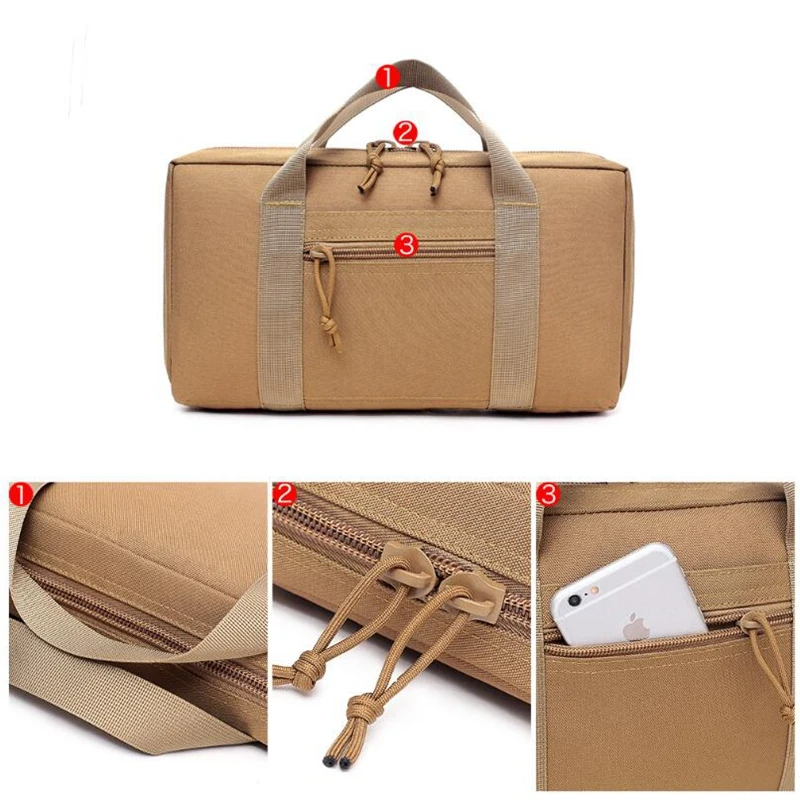 Тактический Чехол-переноска для пистолета 12 дюймов с мешочком магазина Glock 17 19 Colt