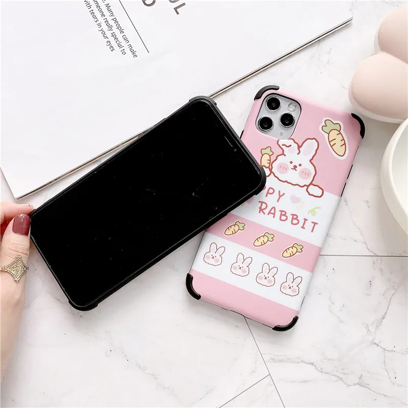

KONSMART For OPPO A54 4G Case Cartoon Cute Rabbit Phone Cases Oppoa54 6.51" 2021 Silicone Soft Bumper Back Cover Fundas