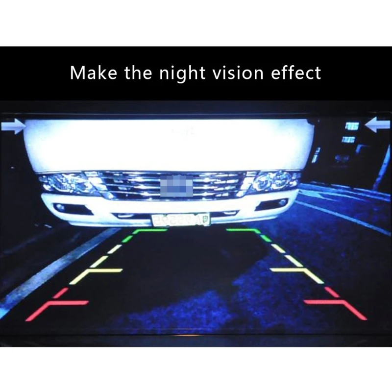 720*540 Effective Pixel PAL 50HZ / NTSC 60HZ CMOS II Waterproof Car Rear View Backup Camera With 4 LED Lamps |