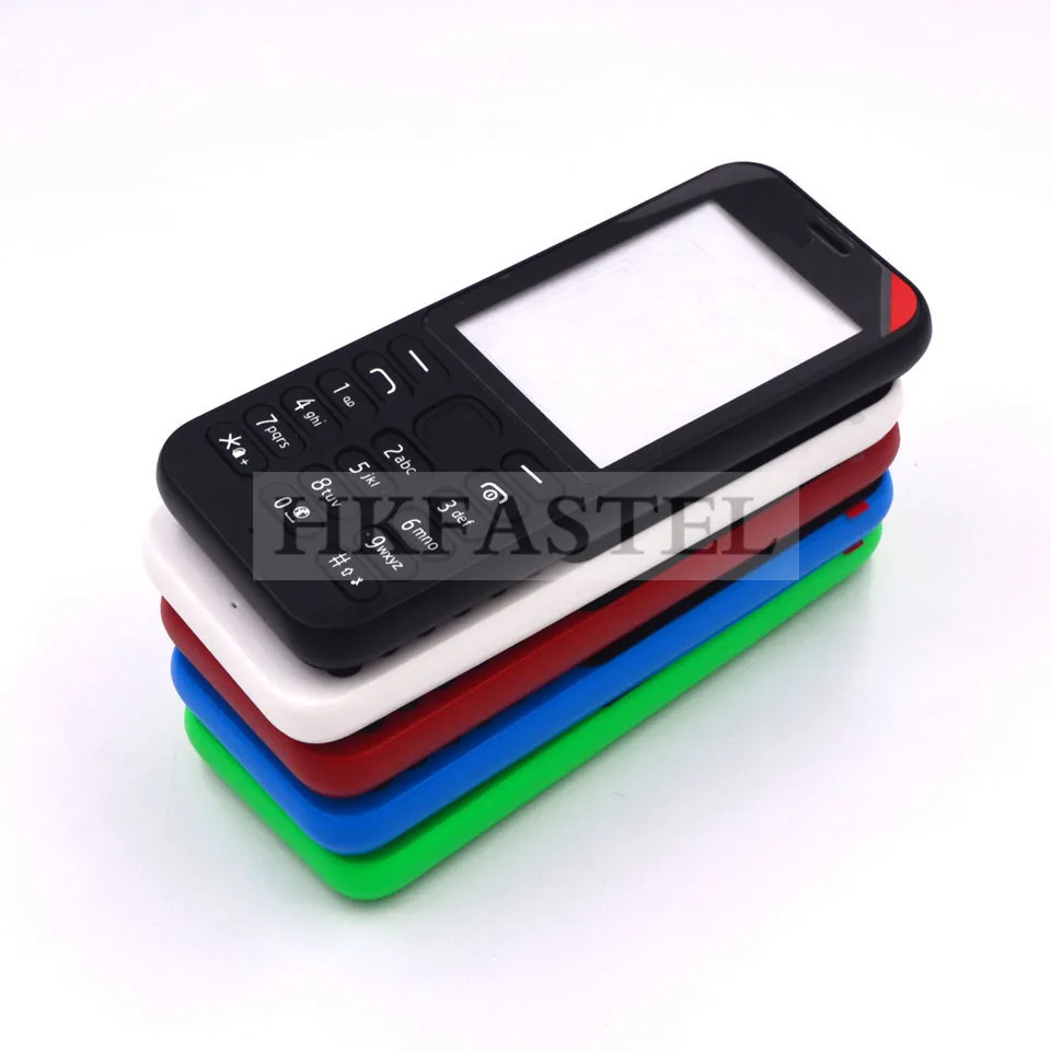 HKFASTEL высококачественный корпус клавиатуры для Nokia 215 Dual SIM Полный Мобильный телефон чехол с клавиатурой