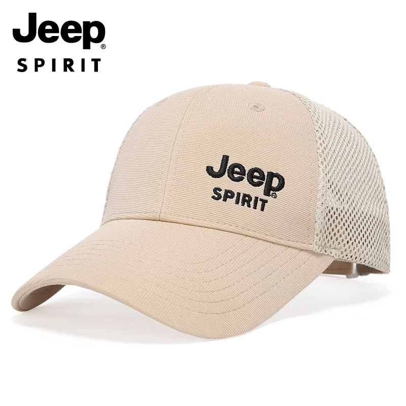 

JEEPs-Hat Fashion Men's And Women's Baseball Cap Summer New Style Mesh Comfortable Breathable Sunscreen Sun Visor Cap Tide