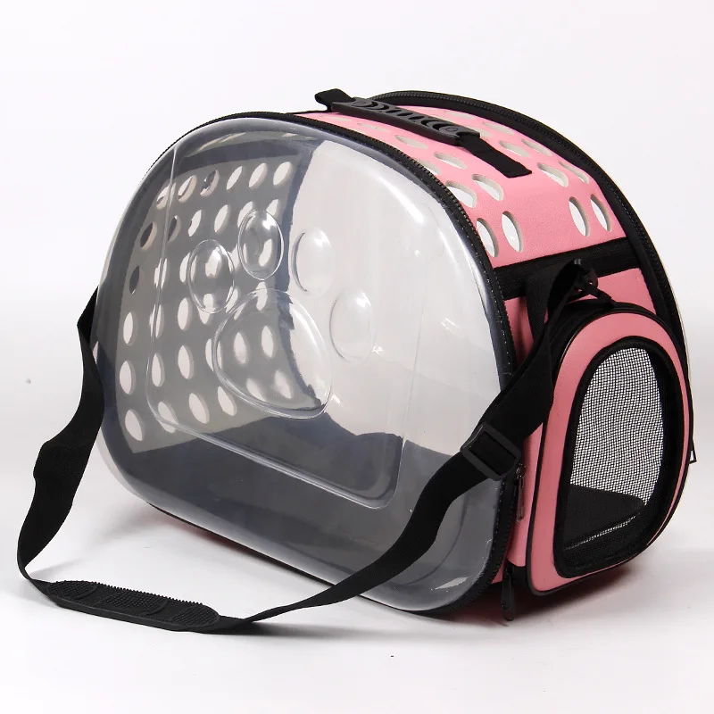 

Pet Supplies Stylish Portable Transparent Out Collapsible Breathable Cat Bag Carrier Dogs Backpack Pets Acessorios