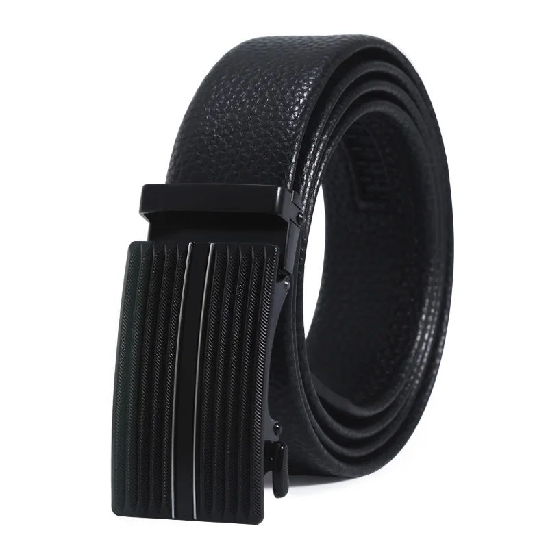 

ANPUDUSEN New product Belt men's genuine leather toothless automatic buckle cowhide belt men's business casual Belt width 3.5cm