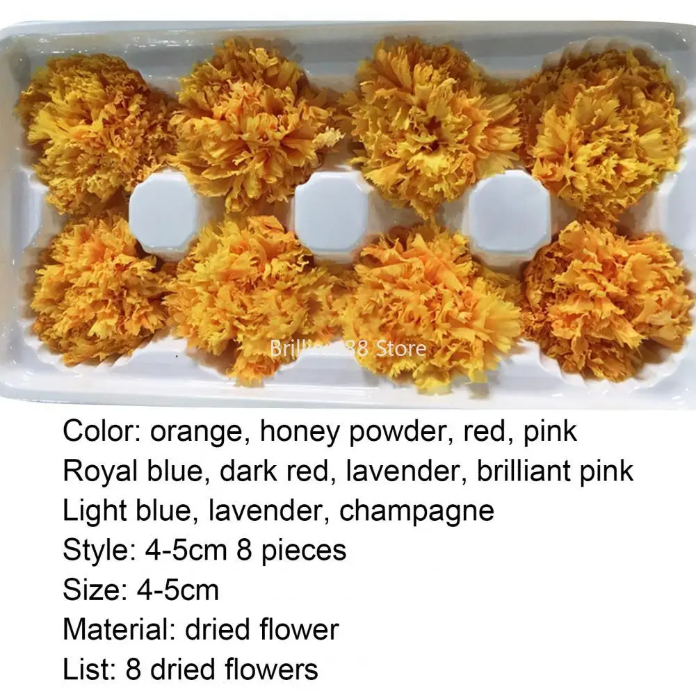 

Preserved Flowers Head Immortal Rose 4-5cm Diameter Mothers Day DIY Wedding Eternal Life Flower Material Gift 8Pcs