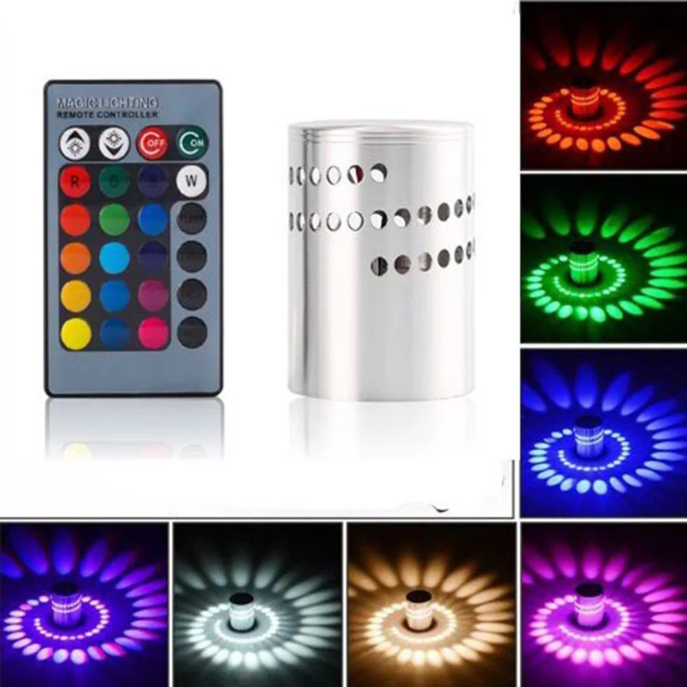 Спиральный светодиодный настенный светильник потолочный 85 265 в 3 Вт Для дорожки