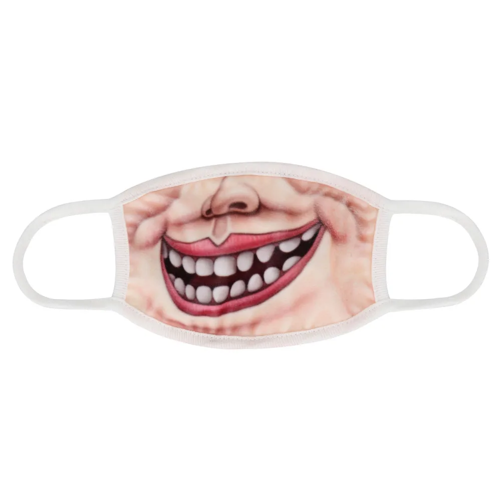 Face Mouth Muffle Mask Creative Unisex Woman Fun Anime Funny Expression Emotional Anti-Dust Warm Face Mask K919
