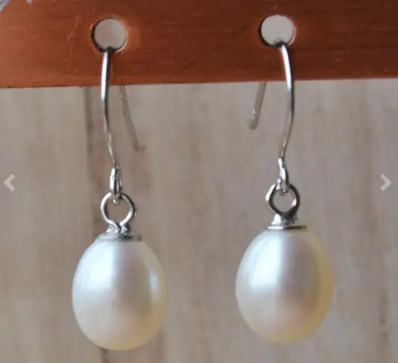 

Серьги-подвески женские из серебра 925 пробы, 6-7 мм, с пресноводным жемчугом