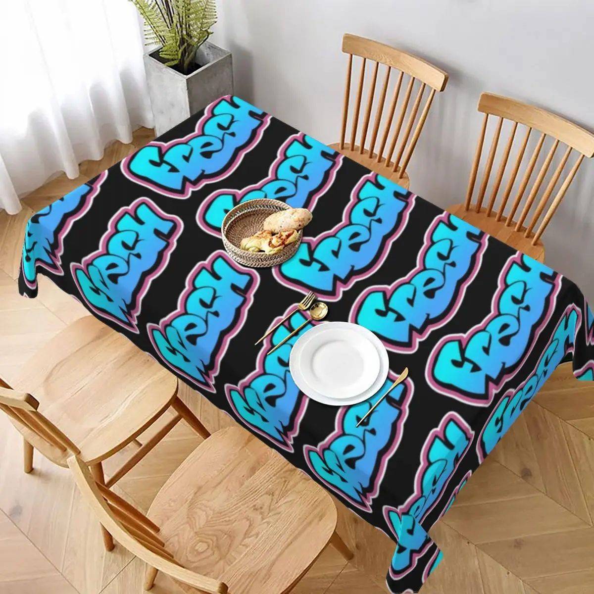 Скатерть с рисунком на заказ украшения покрытие стола из полиэстера открытом