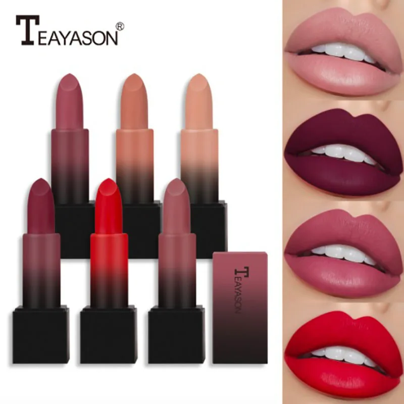 

Lip Stick Crayon Rouge A Levre Matte Longue Tenue Brillo Labial Ruj Waterproof Pomadka Lipstik Pintalabios Maquiagem Batom Mat